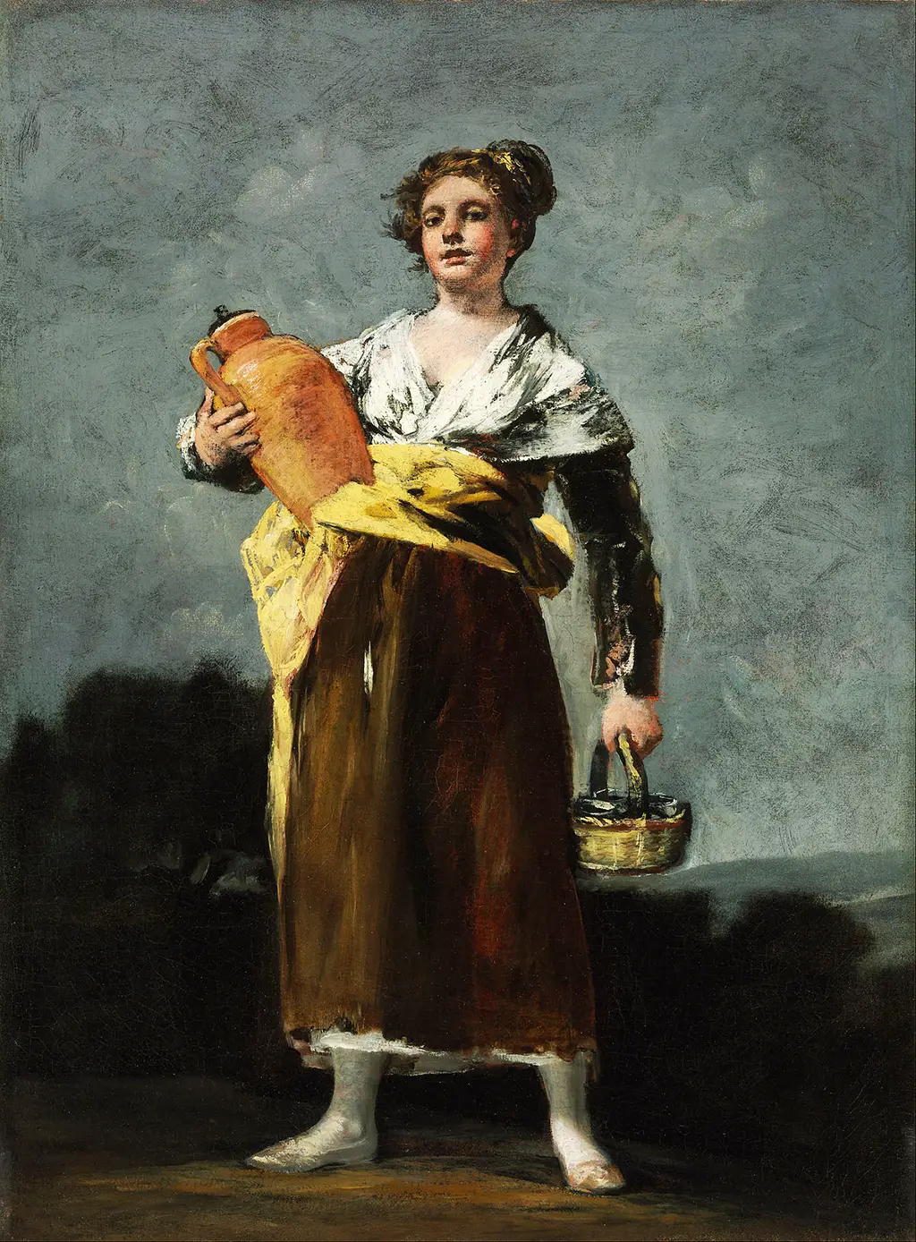 The Water Bearer (Water Carrier) in Detail Francisco de Goya